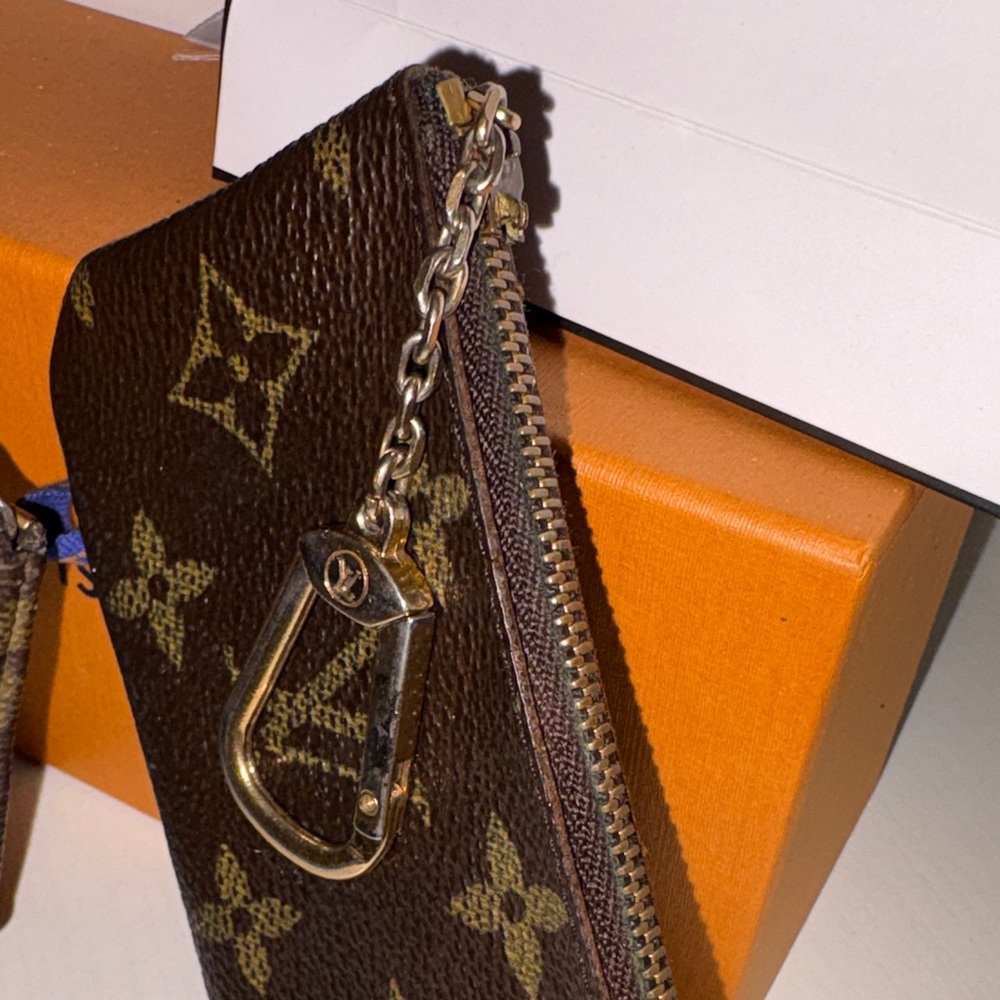 Louis Vuitton Brown Monogram Key Pouches with Gold Accents(SOLD SEPARATELY)
